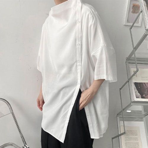 poncho noir élégant