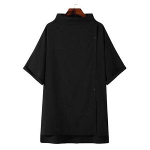 poncho long-fin noir