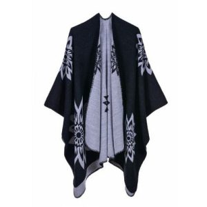 Poncho Cape Coton élégant