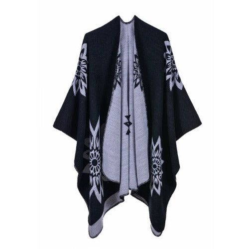 Poncho Cape Coton élégant